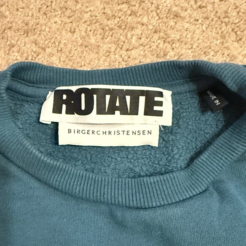 Rotate Sunday Men's Teal Crewneck Sweater - Picture 3 of 4
